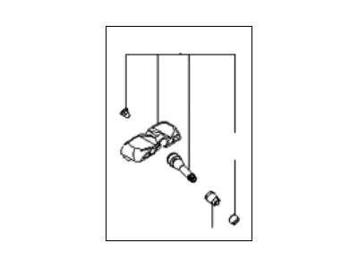 2009 Kia Rio TPMS Sensor - 529331G000