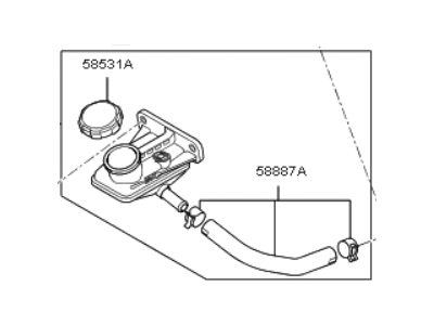 Kia 58511G2000 Reservoir-Master Cylinder