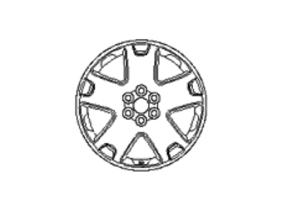 Kia 529102J370 Wheel Assembly-Aluminum