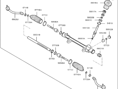 Kia 56500E4000 Gear Assembly-Steering