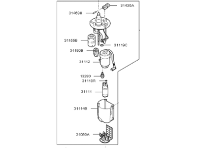 Kia 31120B2600 Fuel Pump Assembly