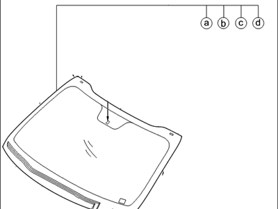 Kia 861112T600 Windshield Glass