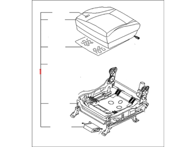 Kia 881003F841721 Cushion Assembly-Front Seat