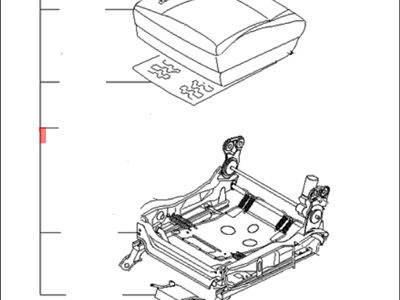 Kia 881003F840713 Cushion Assembly-Front Seat