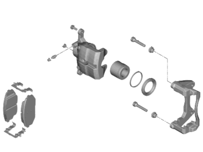 Kia 58110P0100 BRAKE ASSY-FR,LH