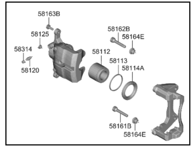2024 Kia Sportage Brake Caliper - 58180P0A10