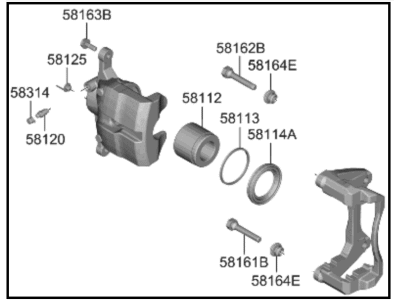 2024 Kia Sportage Brake Caliper - 58190P0A10