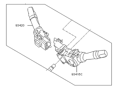 Kia Turn Signal Switch - 934001M000