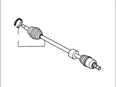 2008 Kia Rondo Axle Shaft - 495001D201