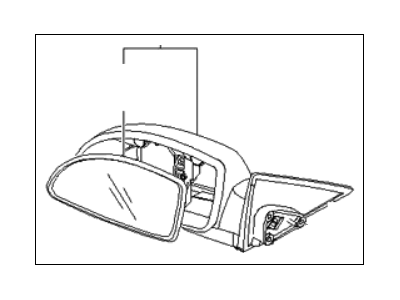 2007 Kia Amanti Car Mirror - 876203F640