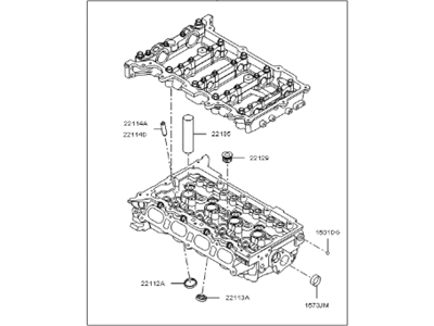 2012 Kia Soul Cylinder Head - 221002E000