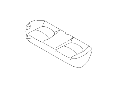 Kia 891602K001AHL Rear Seat Cushion Cover