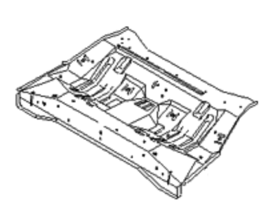 2002 Kia Rio Floor Pan - 0K32A5372XB