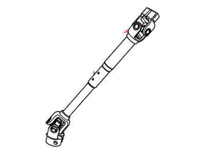 2005 Kia Rio Steering Shaft - 563701G000