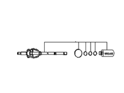 Kia Spectra CV Joint - 495912F391