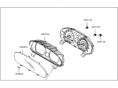 Kia 940112G330 Cluster Assembly-Instrument