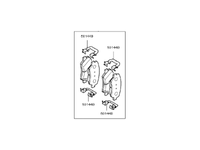 2018 Kia Forte Brake Pad Set - 58101A7A01