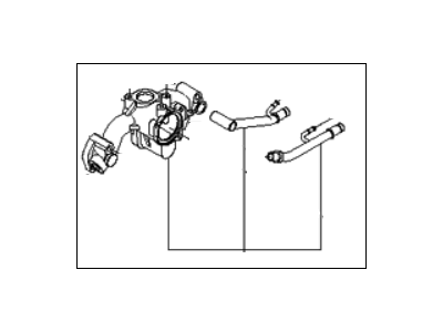 2010 Kia Rondo Thermostat Housing - 256203E201