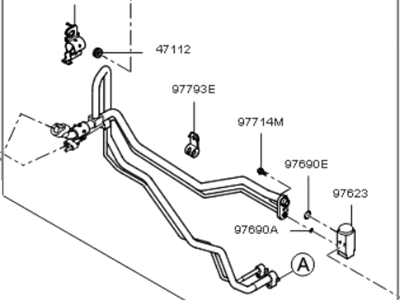 Kia 977754D912 Suction & Liquid Tube Assembly