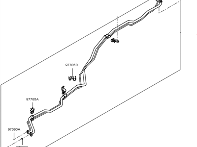 Kia 977754D930 Suction & Liquid Tube Assembly