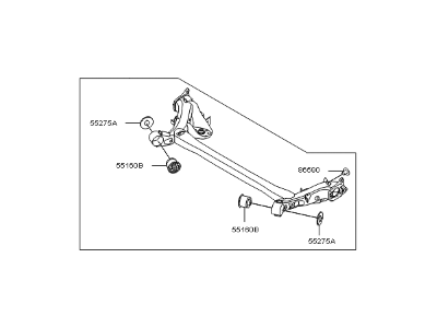 Kia 55100B2340 Torsion Axle Complete