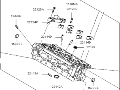 2010 Kia Borrego Cylinder Head - 221103C750