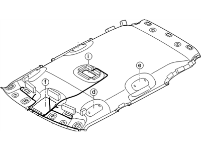 Kia 85410B2020BF3 Headlining Assembly