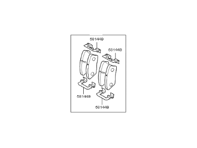 Kia 58101F6A21 Pad Kit-Front Disc Brake