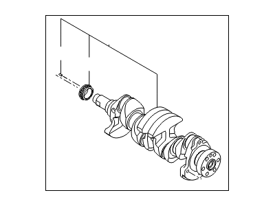 2014 Kia Rio Crankshaft - 231102B610A