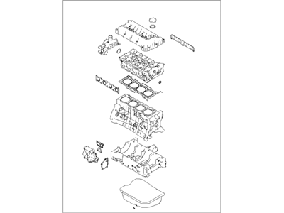 Kia 2091025C00 Gasket Kit-Engine OVEAUL