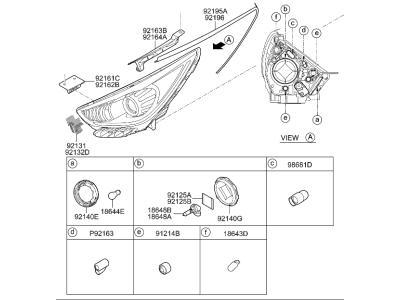 Kia Niro EV Headlight - 92101Q4040
