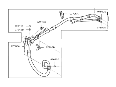 Kia 977754C800 Suction & Liquid Tube Assembly