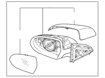 2019 Kia Niro Car Mirror - 87620G5350