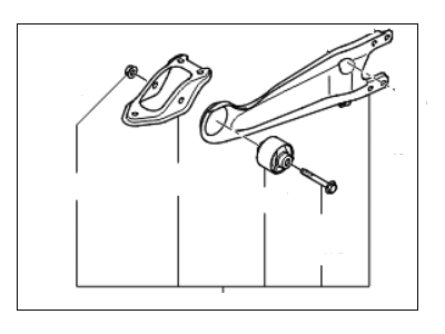 2010 Kia Sedona Trailing Arm - 551014D000