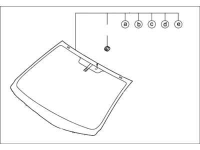 Kia 861101M140 Windshield Glass Assembly