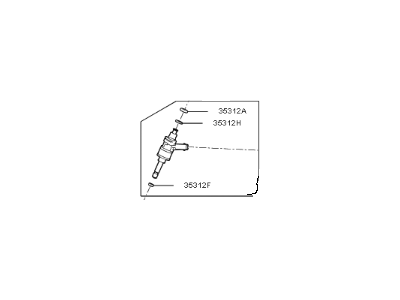 2019 Kia Sorento Fuel Injector - 353103L200