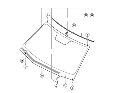 Kia 861102J020 Windshield Glass Assembly