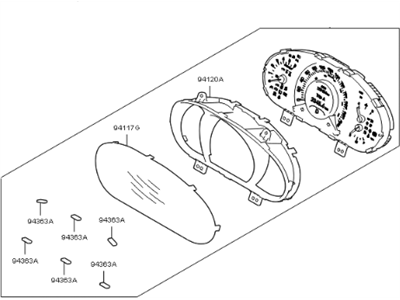 2011 Kia Sportage Speedometer - 940013W010