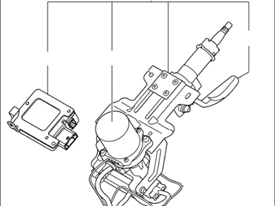 Kia Sportage Steering Column - 563103W710