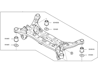 Kia Cadenza Rear Crossmember - 55400F6050