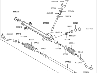 Kia Optima Hybrid Rack And Pinion - 565004R000