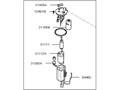 Kia 311102G150 Fuel Pump & Sender Module Assembly