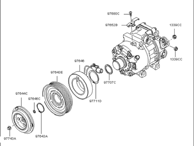 Kia 977013K220 Compressor Assembly