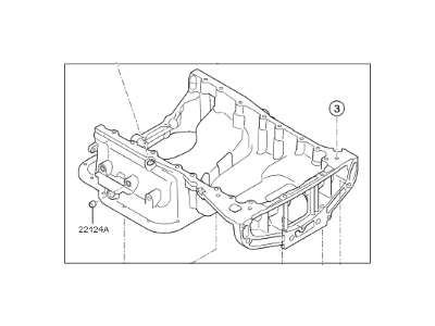 Kia 215203LFA0 Pan Assembly-Engine Oil