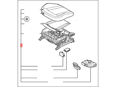 Kia 881004U050AL9 Cushion Assembly-Front Seat