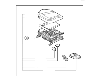 Kia 881004U062AK8 Cushion Assembly(W/O Track