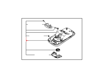 Kia 928103E001FC Lamp Assembly-Front Room