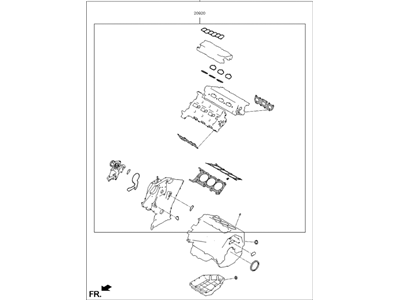 Kia 209103CP01 Gasket Kit-Engine OVEAUL