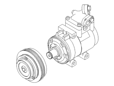 Kia Spectra A/C Compressor - 1K2NA61450A