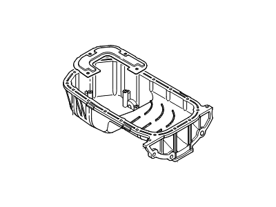 2010 Kia Rio Oil Pan Baffle - 2150426600